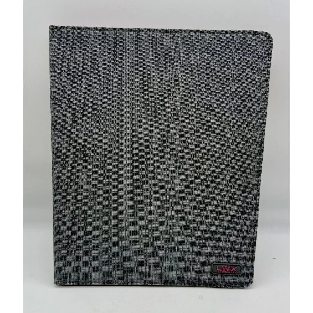 LWX Technology Slate Universal Folio‎ Case For 9-10 Inch Tablets Gray And Pink￼